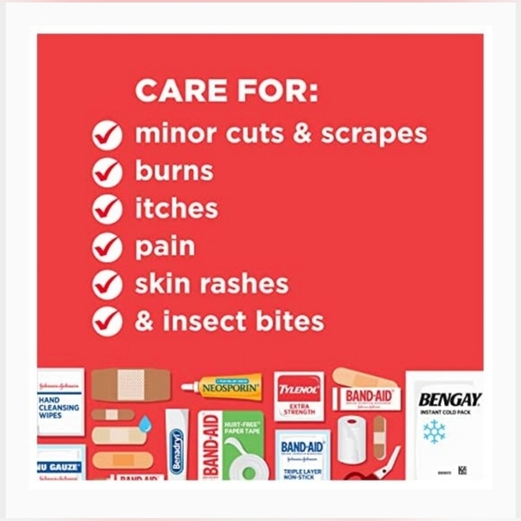 NEW 160 Pc. First Aid Kit by Johnson & Johnson All-Purpose - Picture 6 of 14